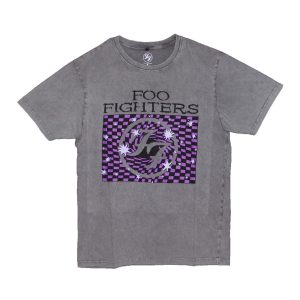 Foo Fighters - Purple Logo - STONEWASH GREY
