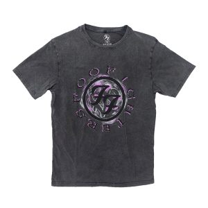 Foo Fighters - Purple Logo - STONEWASH GREY