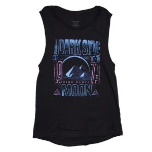 Pink Floyd - DSOTM Pink Pyramids Women's Muscle Tank - BLK