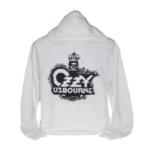 Ozzy Osbourne - Crown Logo Pullover Hoodie  - WHT