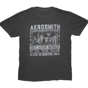 Aerosmith Wings Tour 74 Comfort Color-PEPPER