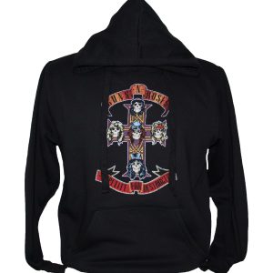 Guns N Roses Appetite Cross Pullover Hoodie - BLK