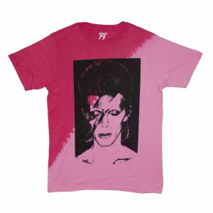David Bowie - Aladdin Sane Red/Pink Dip Dye