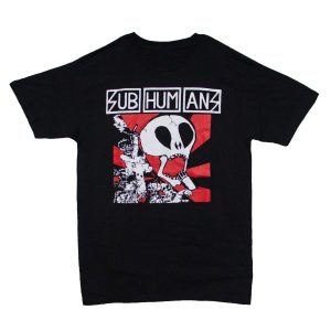 Subhumans - Skull Logo- BLK