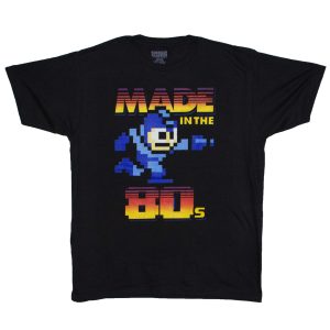 Mega Man Made in the 80's - Black