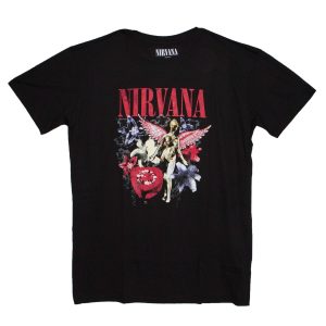 Nirvana - In Utero Collage Women's Tee Shirt Dress - BLK