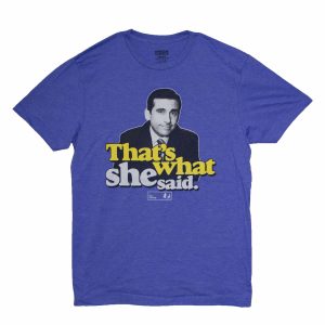 The Office "What She Said" - LIGHT BLUE HEATHER