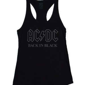 AC/DC Back In Black Ver. 3 Women's Racerback Tank - BLK