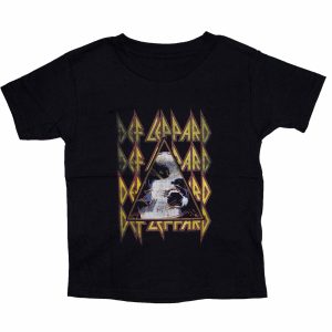 Def Leppard - Distressed Hysteria Face Youth Tee - BLK