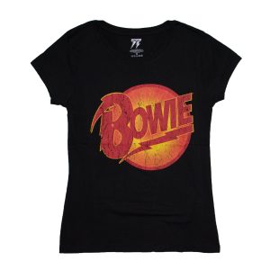 David Bowie Vintage Diamond Dogs Women's Crop - BLK
