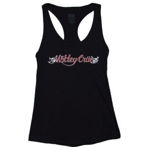 Motley Crue - Red & White Logo Women's Racerback Tank - BLK
