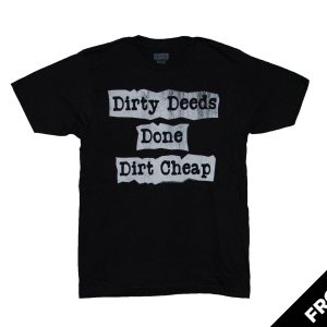 AC/DC Dirty Deeds Type Front & Back - BLK