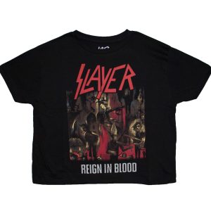 Slayer - Reign in Blood Women's Crop - BLK