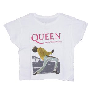 Queen - Wembley Women's Crop - WHT