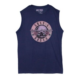 Guns N' Roses Wheel / Bullet Logo Tank Top - BLUE
