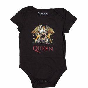 Queen Crest Baby Onesie - BLK