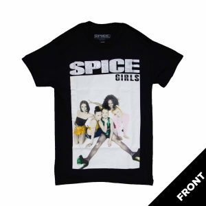 Spice Girls - Worn Glitter Group Photo - BLK