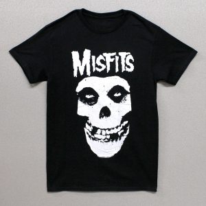 Misfits Classic Fiend Skull w/ Logo - Black
