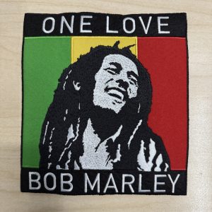 Bob Marley - One Love Oversized Iron-On Backpatch