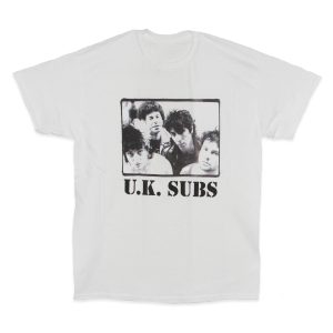 UK Subs Endangered Band Photo - WHT