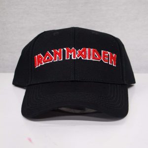Iron Maiden Text Logo Baseball Cap / Hat