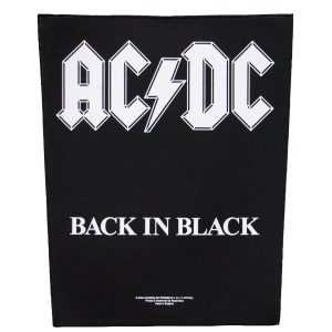 AC/DC Back in Black Backpatch