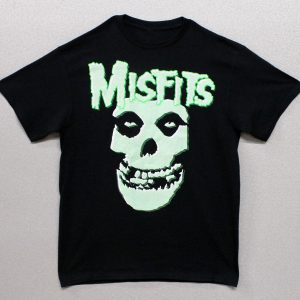 Misfits Green Dotted Skull
