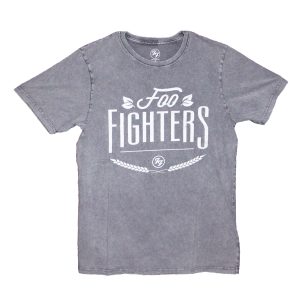 Foo Fighters - Warped Logo - STONE WASH LIGHT GREY