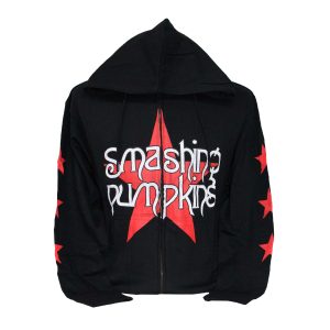 Smashing Pumpkins Star Logo Zip-Up Hoodie - BLK