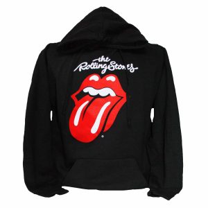 Rolling Stones - Classic Text & Tongue Pullover Hoodie - BLK